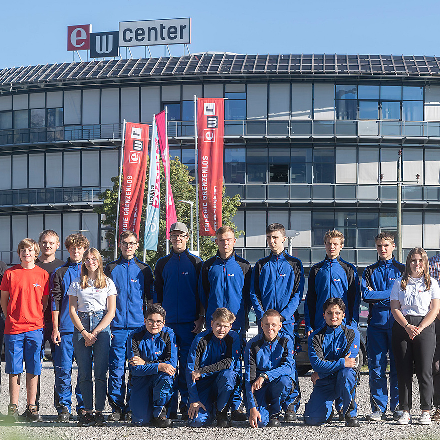 Gruppenfoto von Lehrlingen