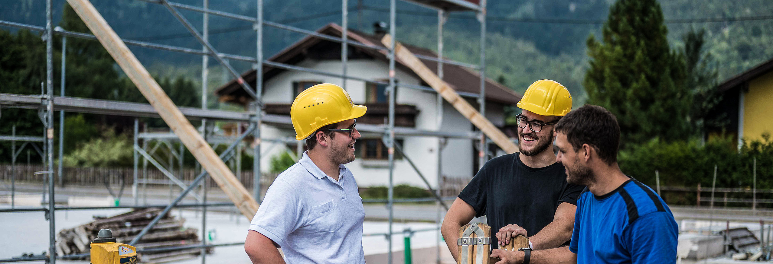 Arbeiter auf Baustelle