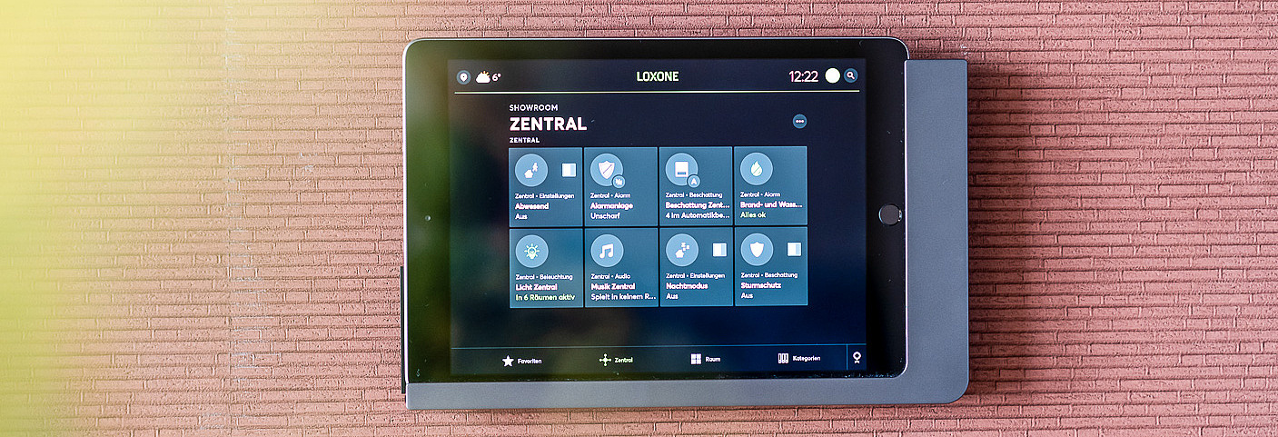 Tablet zur Smart Home Steuerung