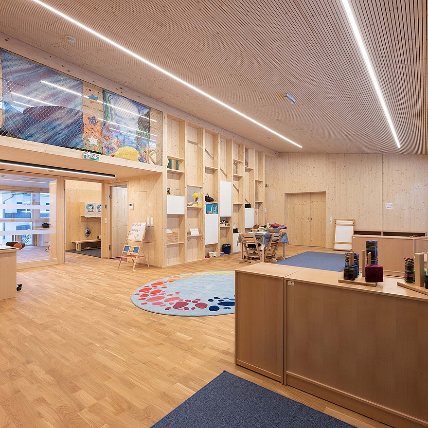 modern eingerichteter Kindergarten 